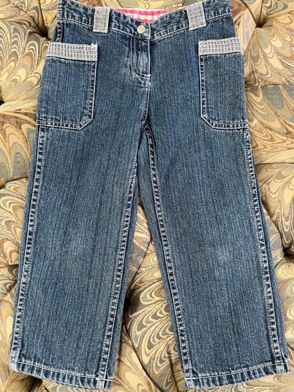 Hanna Andersson Straight-Leg Children's Jeans - Blue Denim Size 4